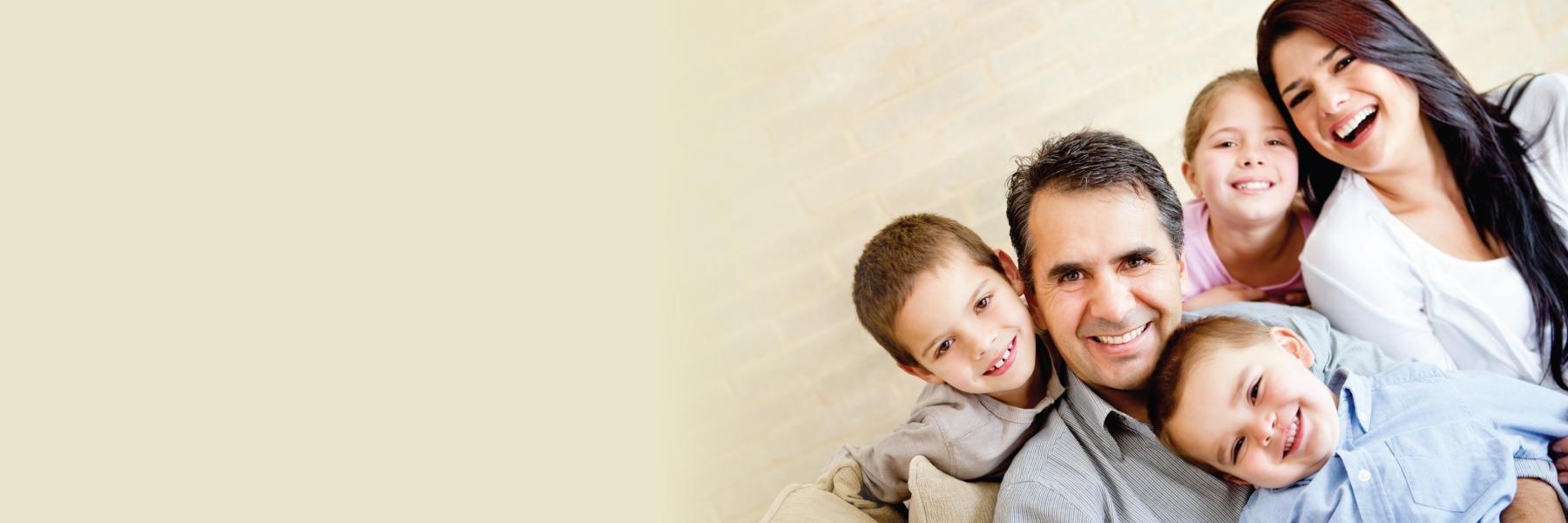 family smiling after family dentistry exam in charlotte nc