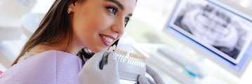 girl getting her teeth whitened in charlotte nc