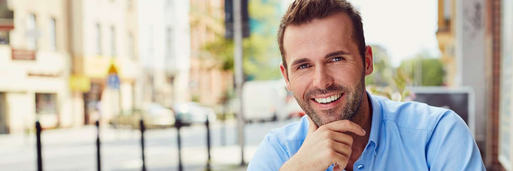 White man smiling, charlotte nc